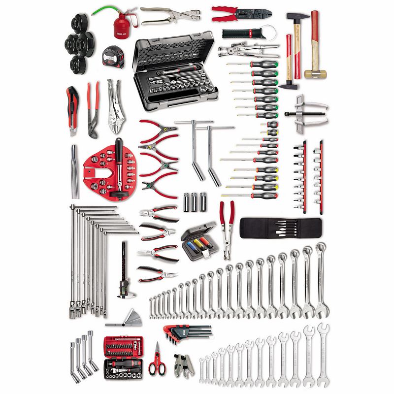 USAG (496 B7) Assortment For Car Repair (210 Pcs.)