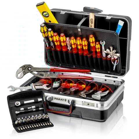 Maletín de herramientas Knipex (00 21 21 HK S) Vision27 para fontanería, 52 piezas.