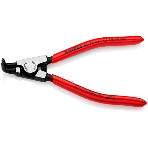 Alicate para anéis de retenção Knipex (46 21 A11) Para anéis de retenção exteriores em veios