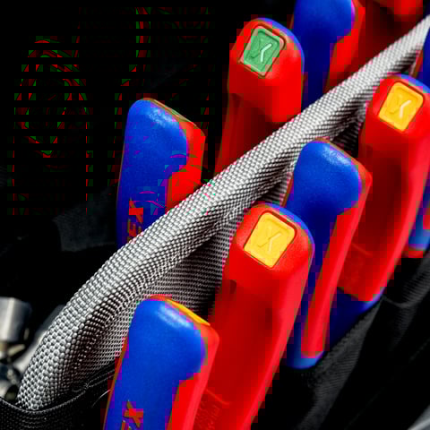 Knipex (00 61 10 CR) ColorCode Clips red (10 pieces)