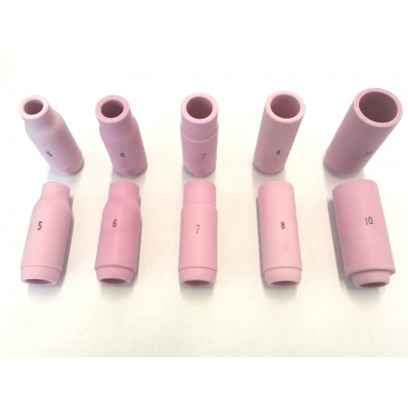 5 bicos cerâmicos standard para tocha TIG 17-18 e 26
