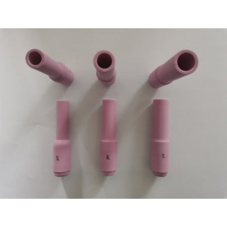 5 boquillas cerámicas LARGAS estándar para antorcha TIG 17 - 18 y 26