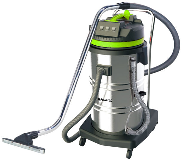 Aspiradora con 3 motores para líquidos y sólidos 80L 220V 3000W Pvi803