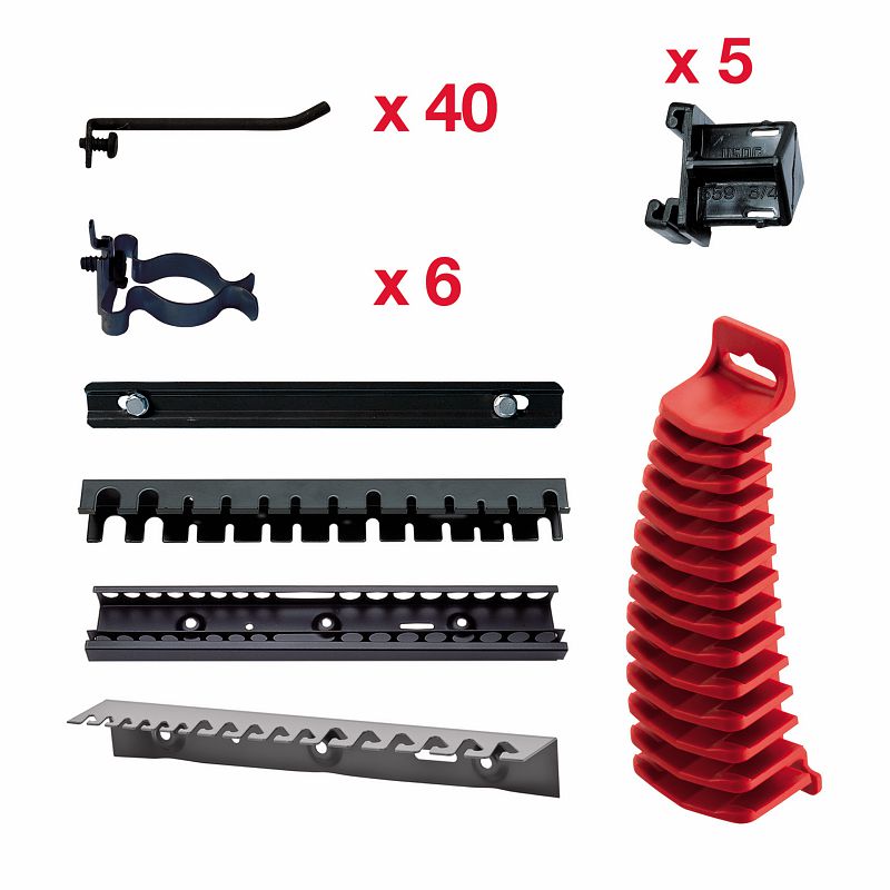 USAG (502 KA1) Kit com ganchos e suportes para armário 502 R1v (52 unidades)