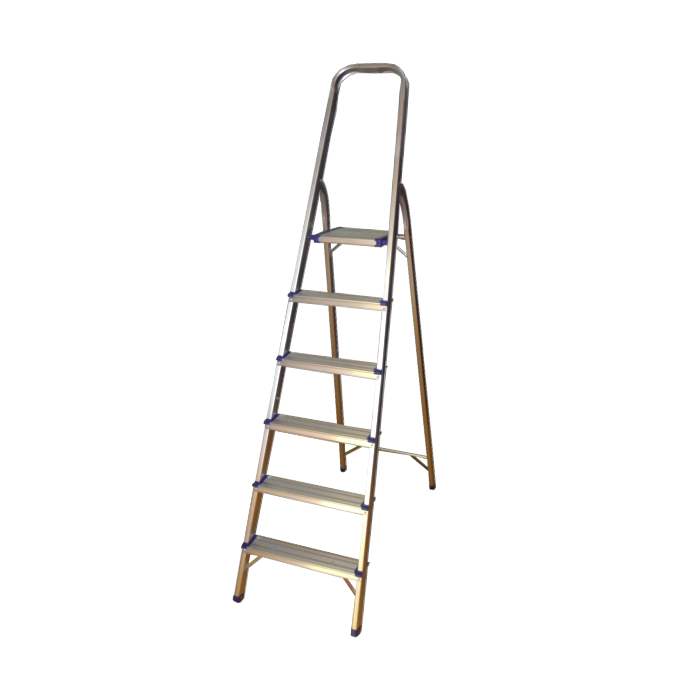 Escada de alumínio JBM (50518) com 6 degraus