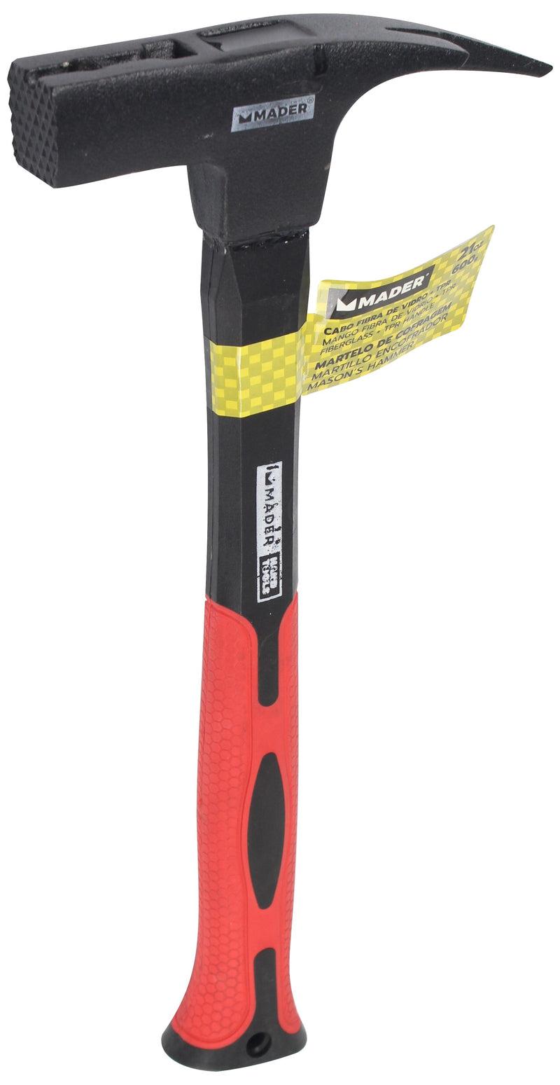 Martelo Cofragem Cabo Fibra Vidro, TPR, 600g, 29mm