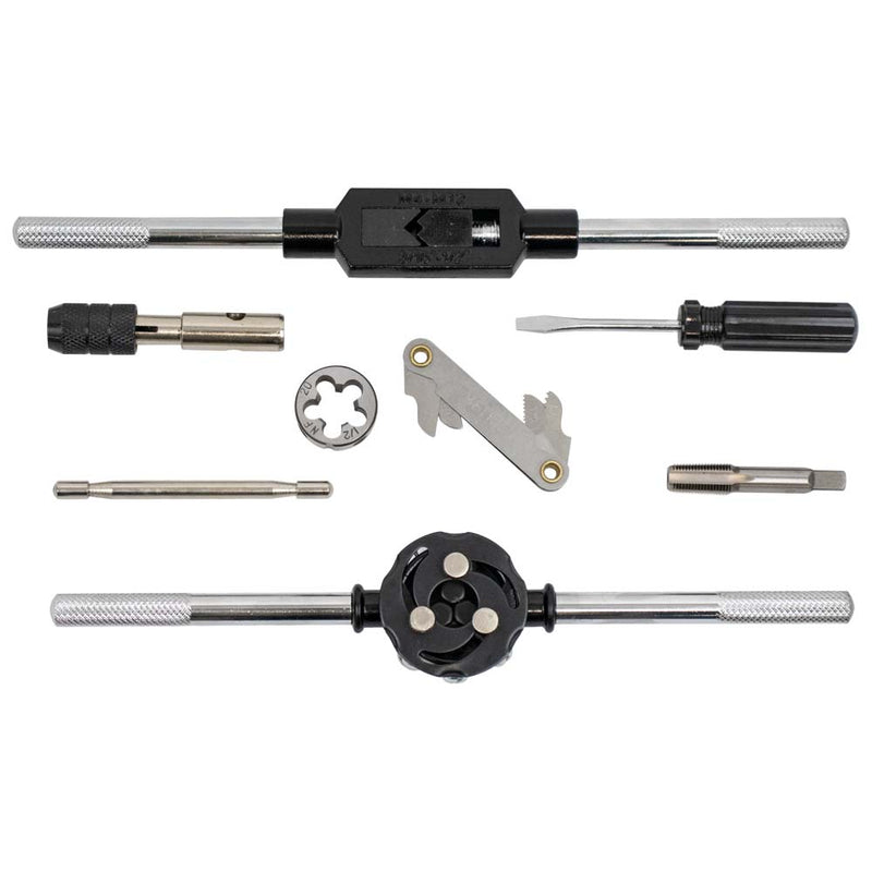 JBM (50793) Estojo Métrico com 60 Peças de Machos e Cossinetes Combinados Métricos e Imperiais