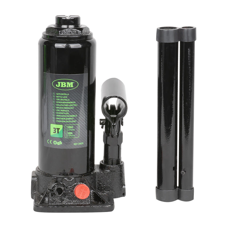 Gato hidráulico de botella JBM (50820) de 3 toneladas