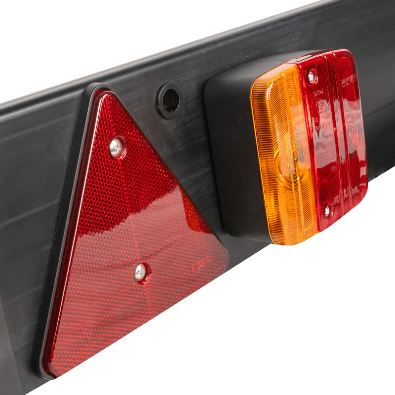 JBM (50910) Trailer Towing Bar  With 2 Rear Lights An 2 Triangular Reflectors 1100x140mm