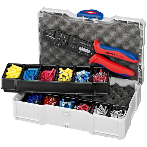 Knipex (97 90 25) Surtido de tenazas para conectores de cable, 13 piezas