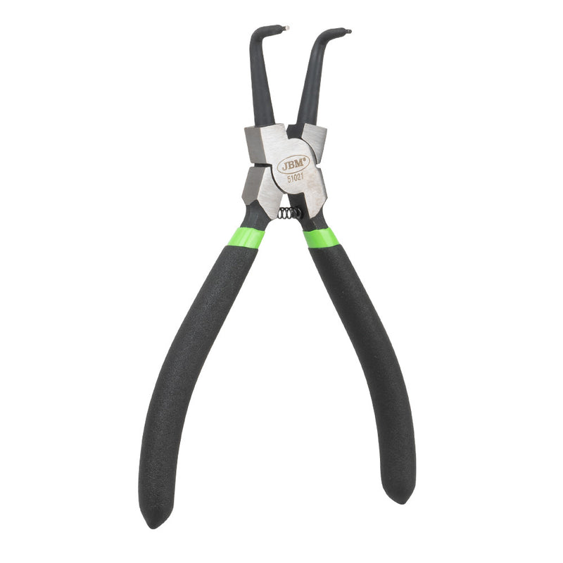 Alicate de punta acodada 90° para anillos interiores JBM (51021) 7" 180mm