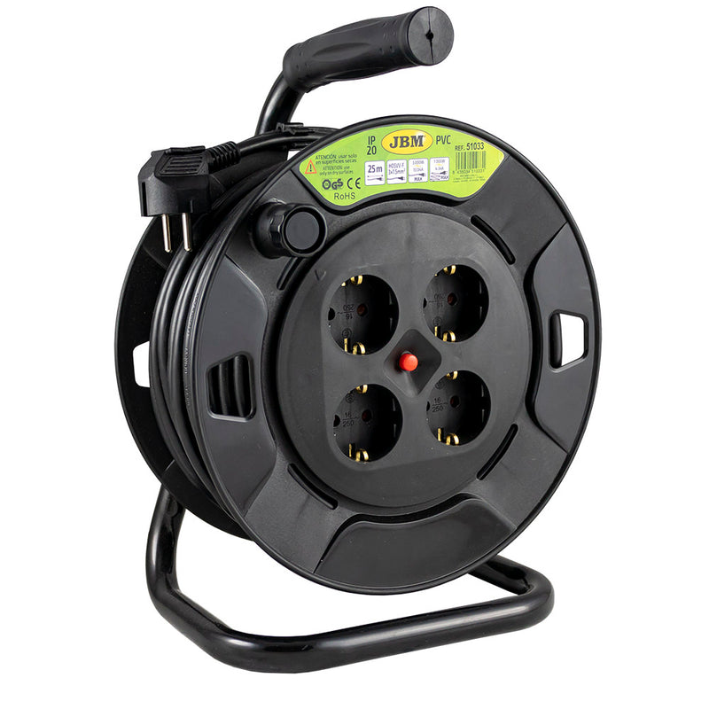 JBM (51033) Electric Cable Reel Extension 25m
