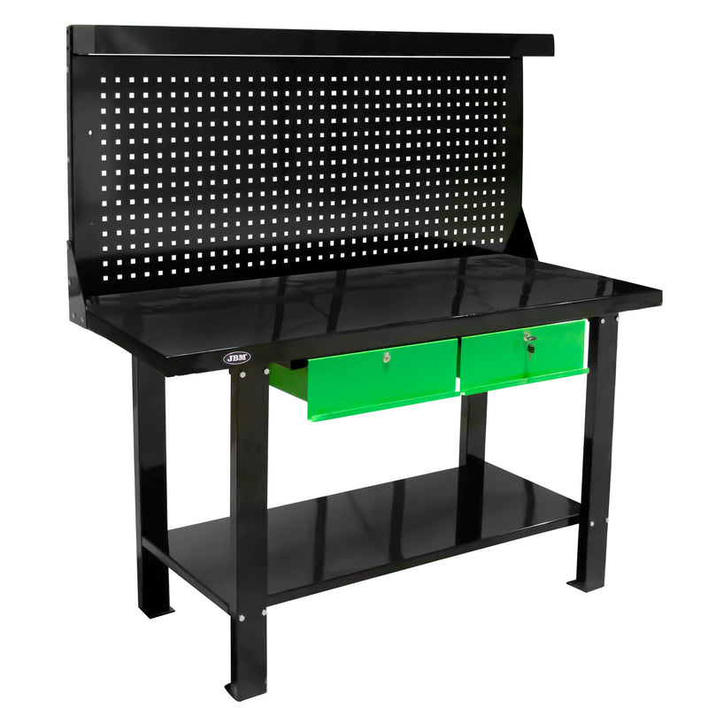 Bancada de trabalho JBM (51035) com 2 gavetas e painel.