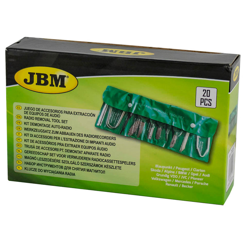 Juego de herramientas para desmontar la radio JBM (51126)