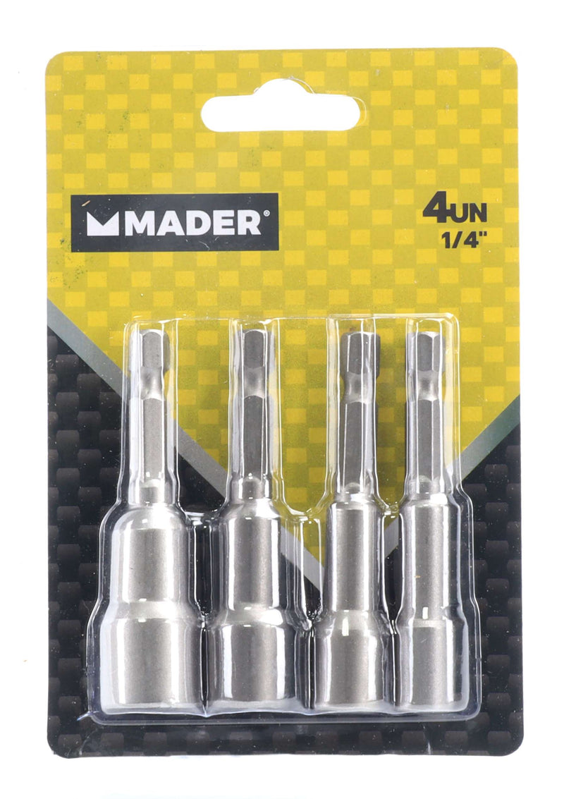 Bits Chaves de Caixa Magnético, 1/4", 4Un
