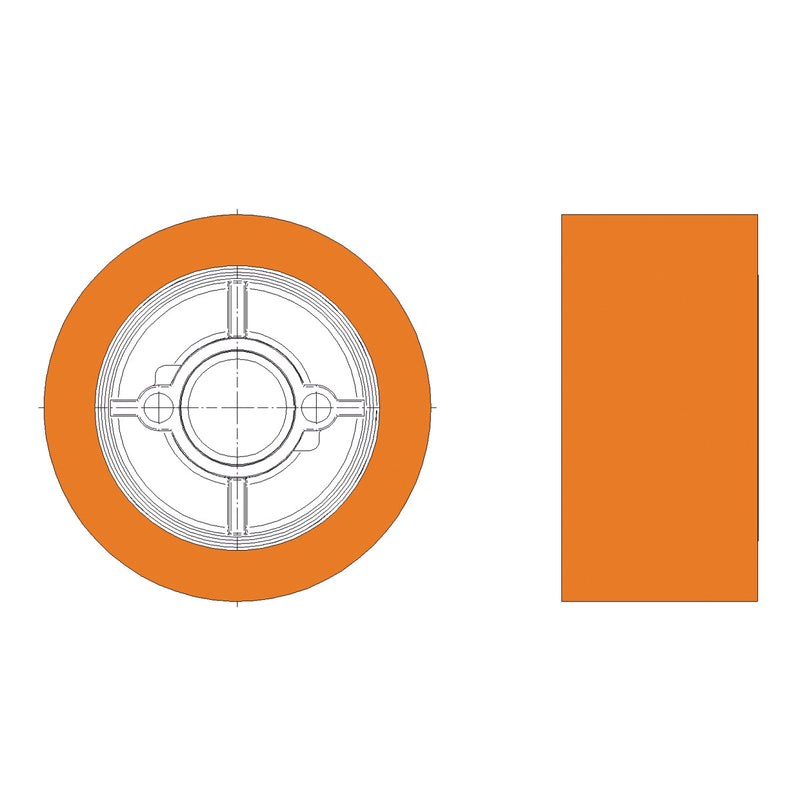 Holzstar (5119527) Rodillo de avance Rodillo de avance ⌀120 mm, ancho 60 mm para superficies lisas