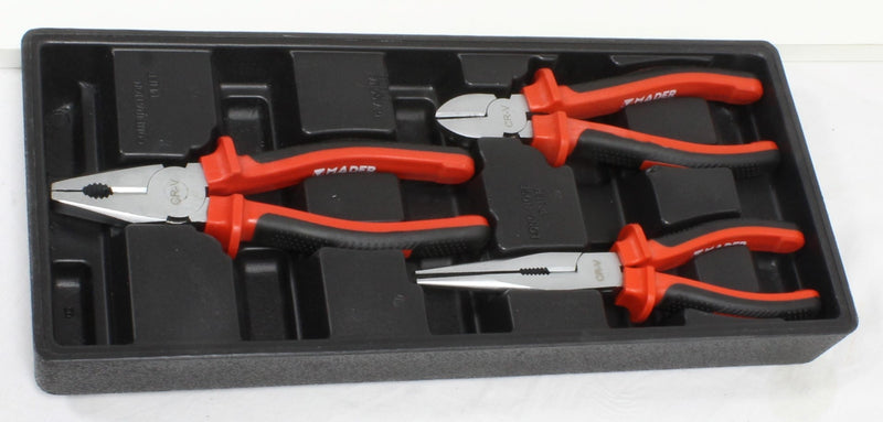 Tray with Pliers, for Tool Cart, CRV, Nº4, 3Un - MADER®