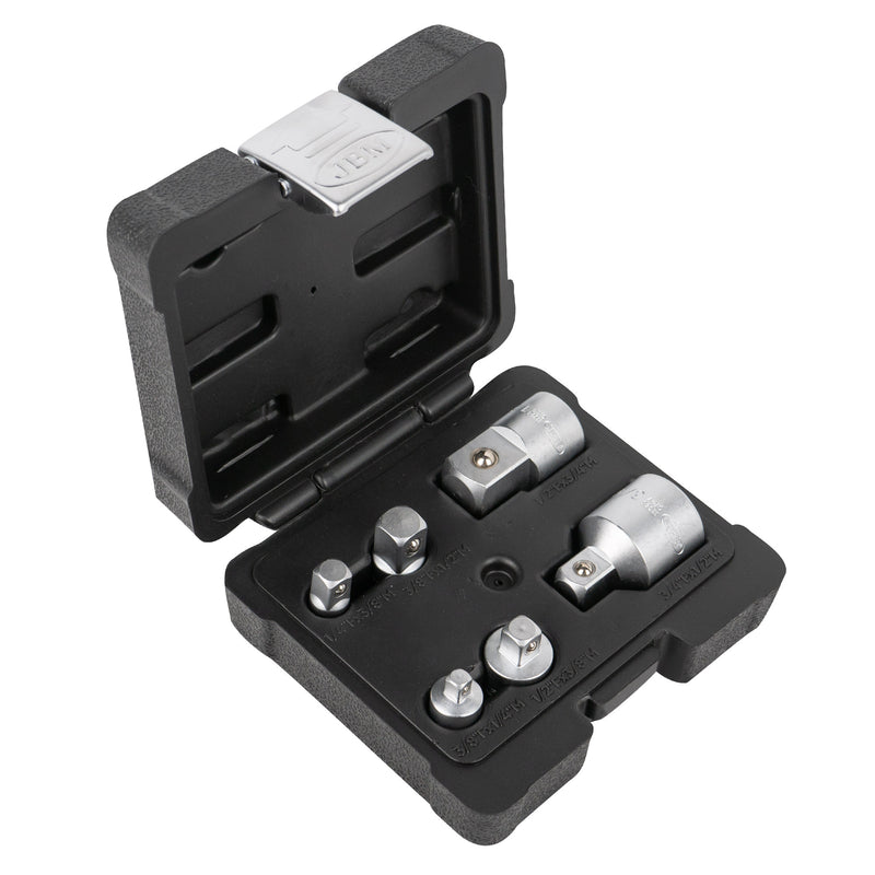 JBM (51333) Mini Conjunto de 6 Adaptadores de 1/4", 3/8", 1/2" e 3/4"