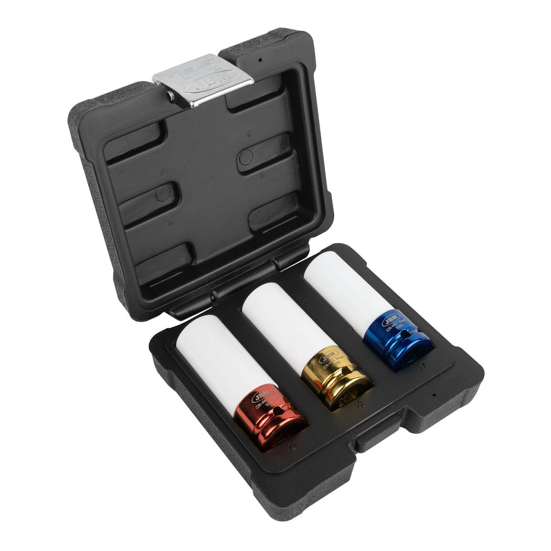 JBM (51336) Jogo de Casquilhos de Impacto para Jantes de Liga Leve com 3 Peças