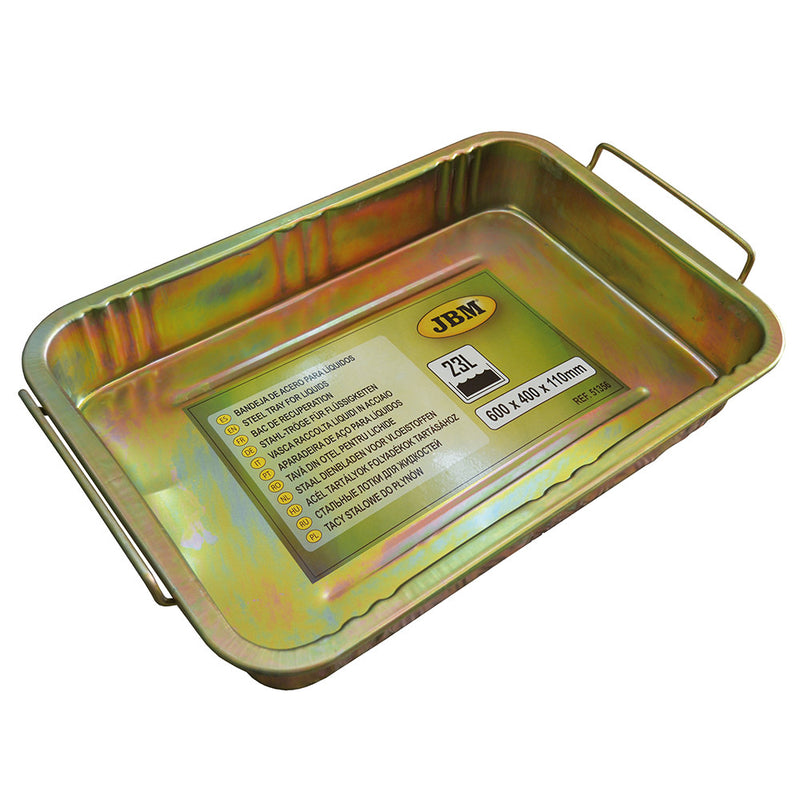 JBM (51356) Steel Tray For Liquids 23l