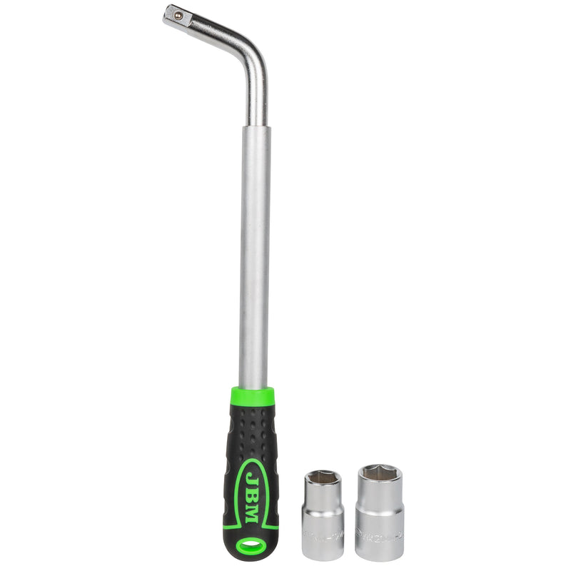 JBM (51416) Llave de rueda telescópica con vasos reversibles 330-490mm