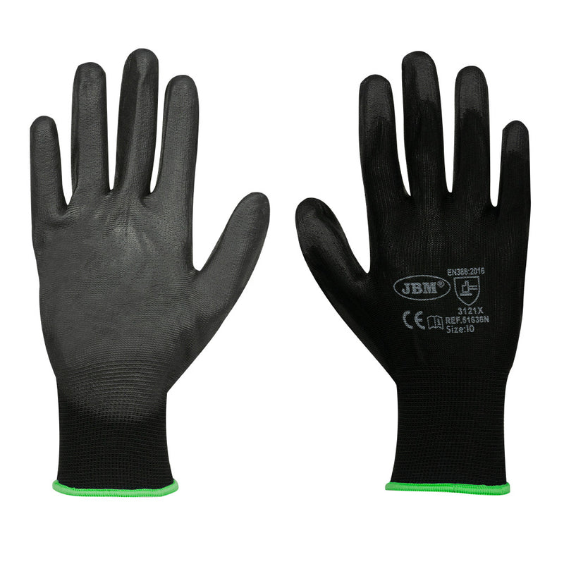 Guantes recubiertos de poliuretano en la palma JBM (51638N) T 100