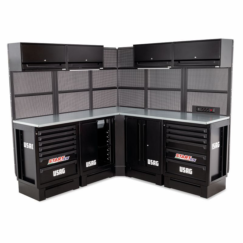 Muebles de taller con cubierta de acero USAG (516 SA/CBA)