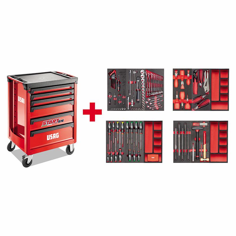 USAG (516 ST6MM) Armário de rolos Start Xl com sortido para manutenção 495 Mb (156 unidades)