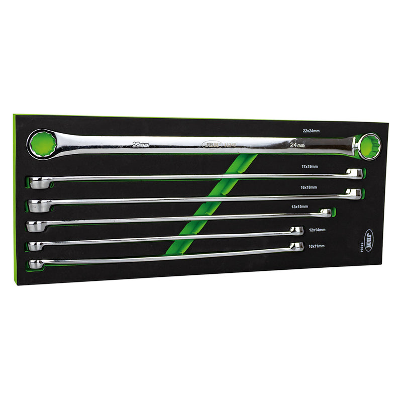 JBM (51864) Módulo com 6 chaves de bocas extra longas de 12 pontas