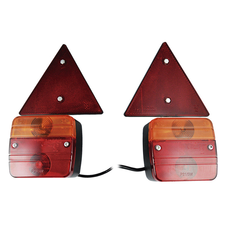 JBM (51886) Juego de 2 luces traseras magnéticas y 2 reflectores triangulares