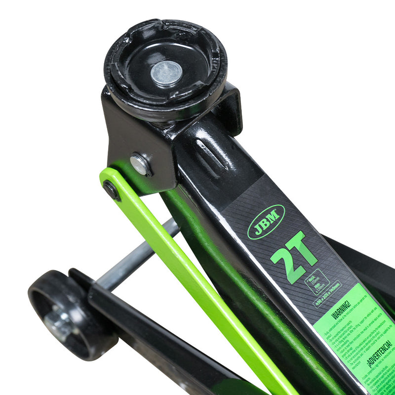 Gato hidráulico de 2 toneladas de alta resistencia JBM (51895) en caja de plástico