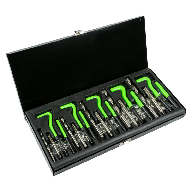 JBM (51896) Conjunto de 115 inserções helicoidais para reparação de roscas