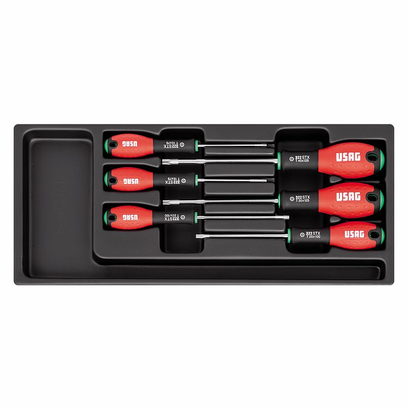 USAG (519/322STX) Surtido en bandeja de plástico (6 piezas)