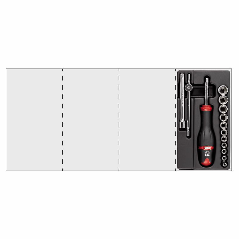 USAG (519/604AE) Surtido en bandeja de plástico (14 piezas)