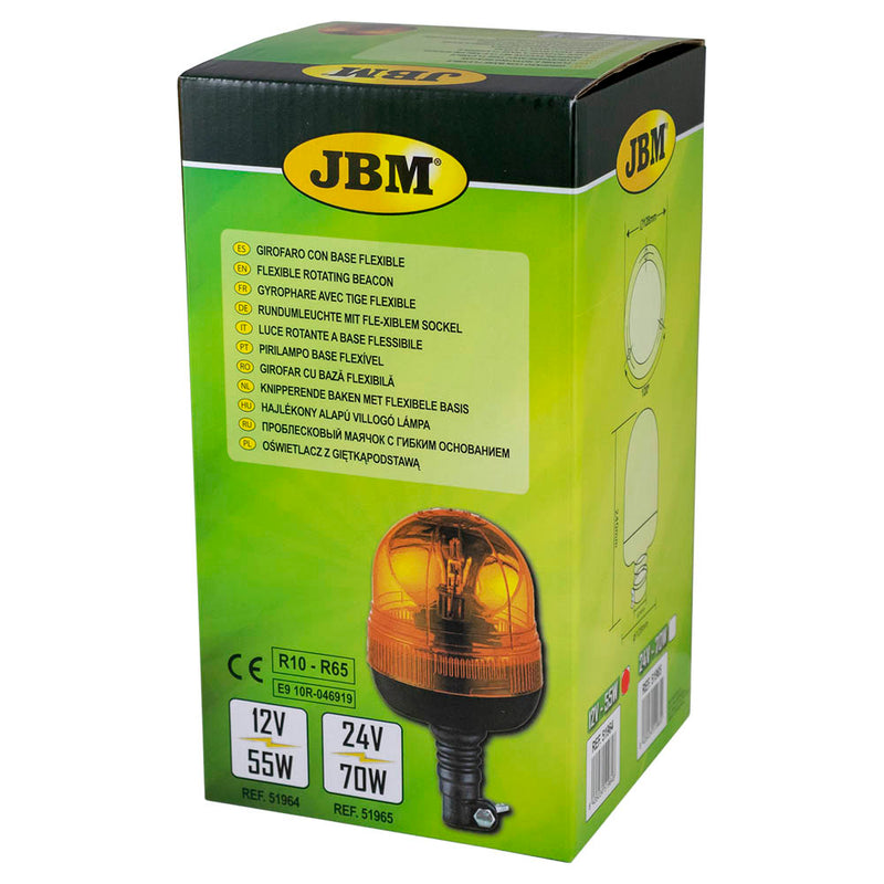 JBM (51964) Rotating Beacon H1 12V 55w Spigot Base