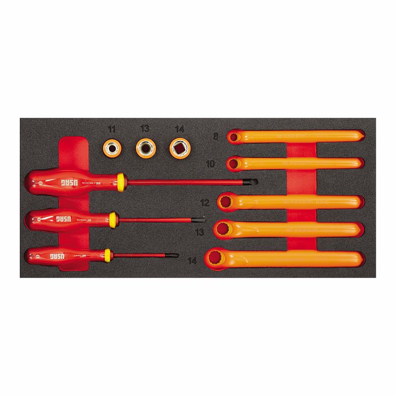 USAG (519 M 098HYB11) Bi-Colour Foam Module With Assortment (11 Pcs.)