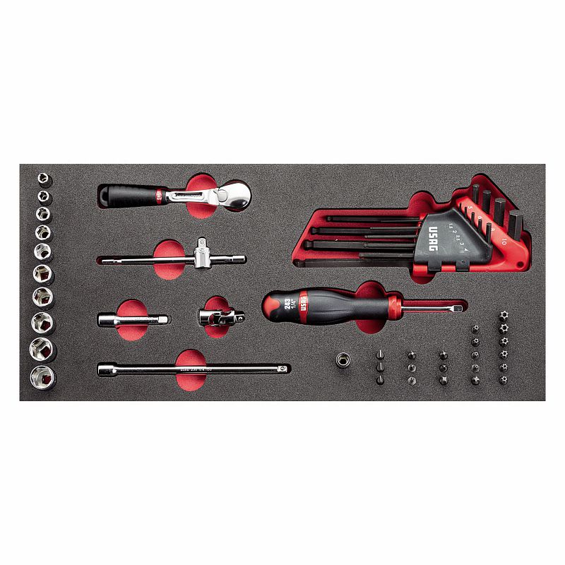 USAG (519 M 613AEB) Bi-Colour Foam Module With Assortment (46 Pcs.)