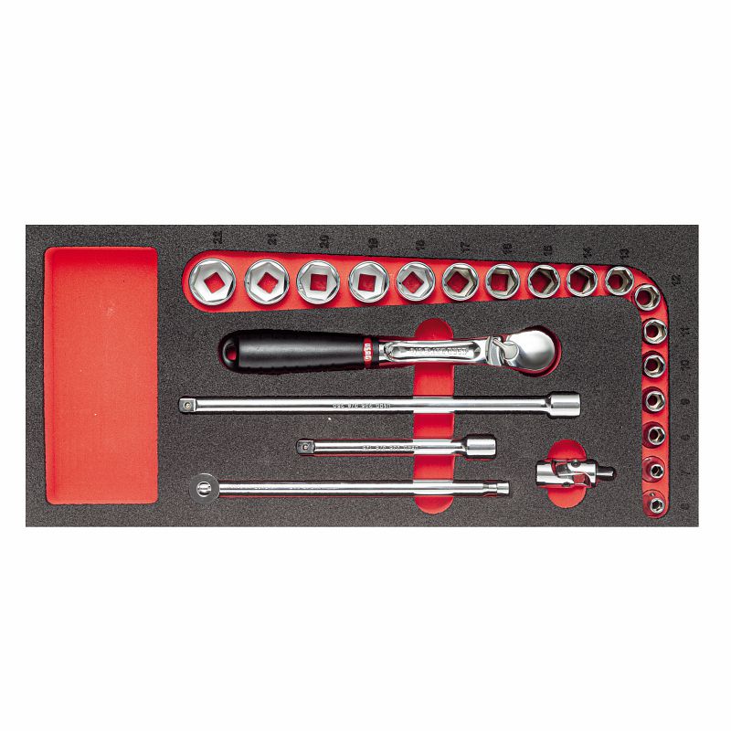 USAG (519 M 613BEB) Bi-Colour Foam Module With Assortment (22 Pcs.)