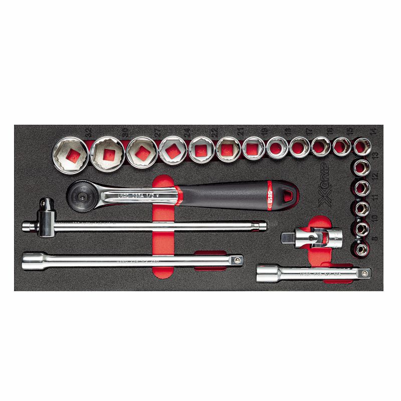 USAG (519 M 613CEAX) Bi-Colour Foam Module With Assortment (22 Pcs.)