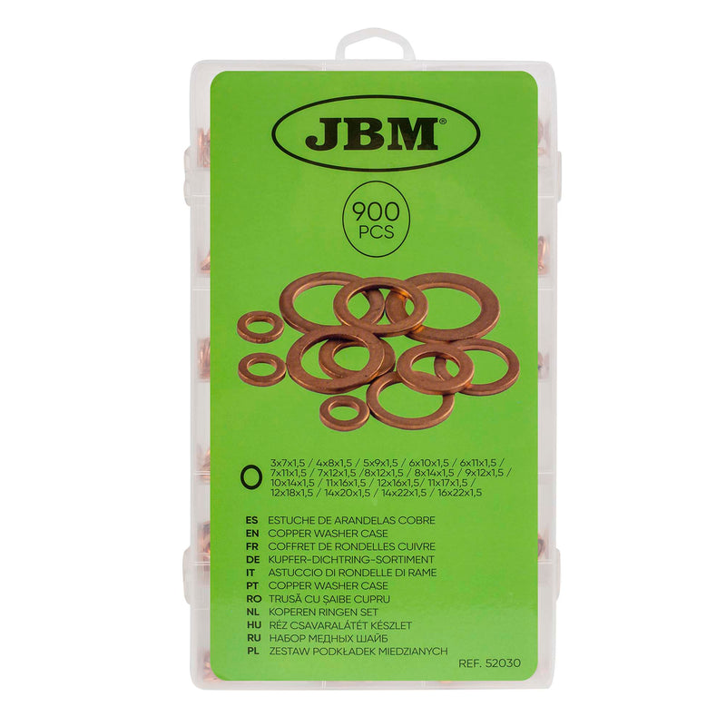 JBM (52030) Cobre 18 - Conjunto de 900 anilhas