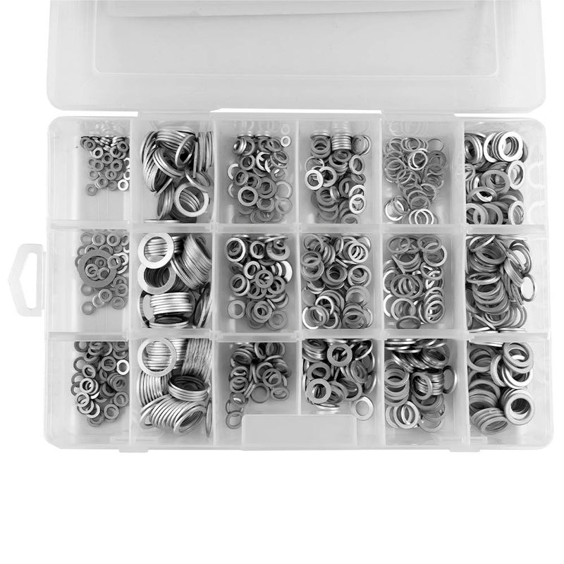 JBM (52031) Aluminium Flat Washer Assortment 900pcs
