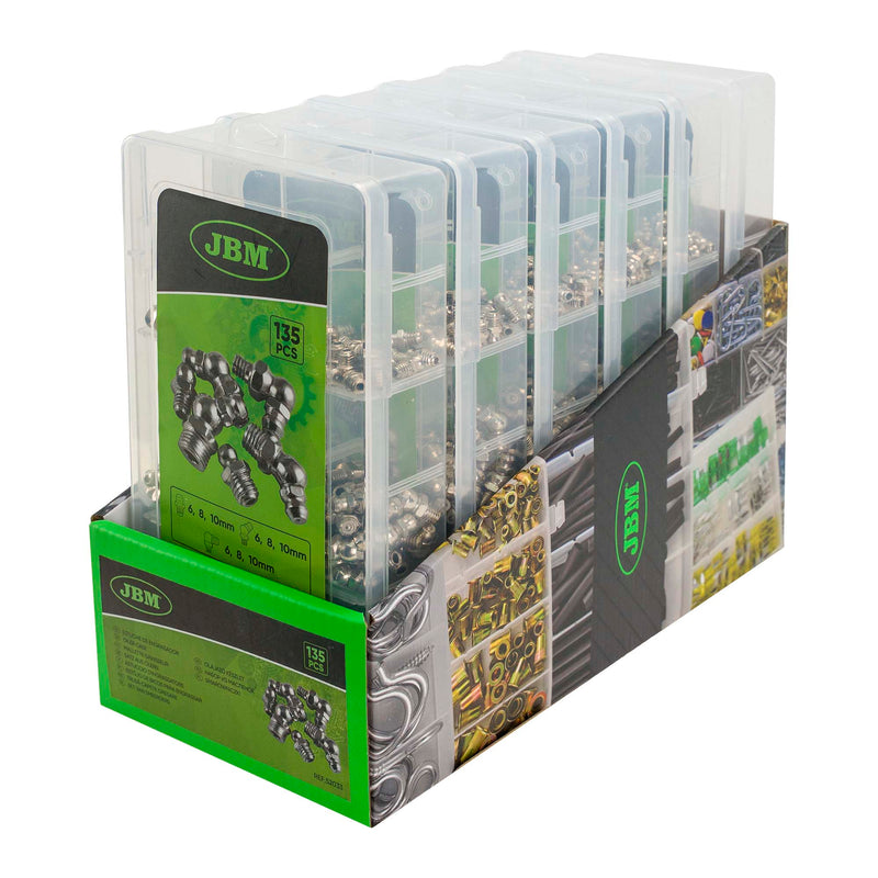 JBM (52033) Grease Nipple Fitting Assorment 135pcs