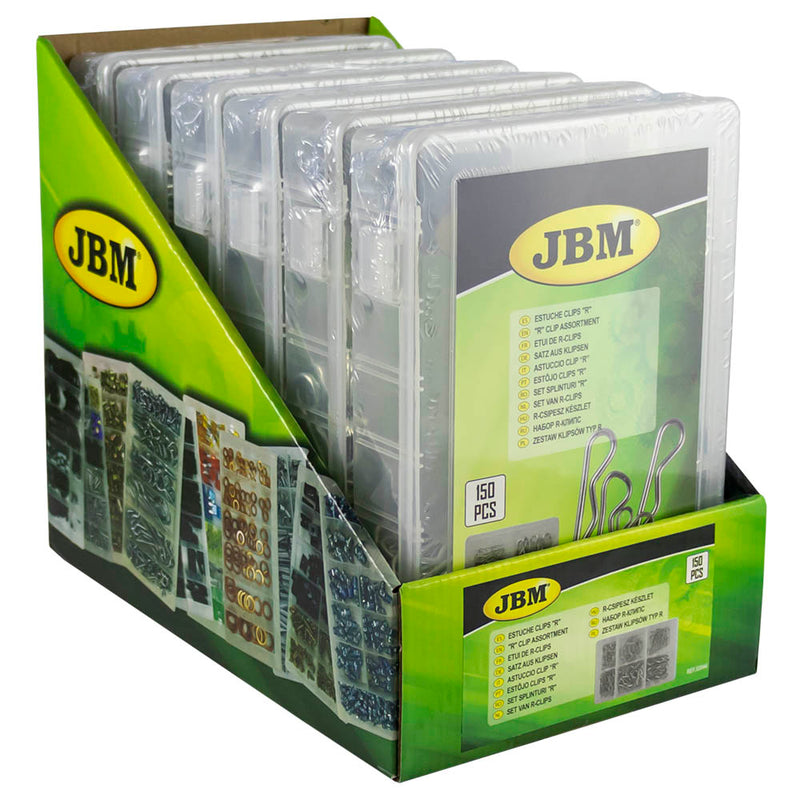JBM (52044) R-Clip Assortment 150pcs