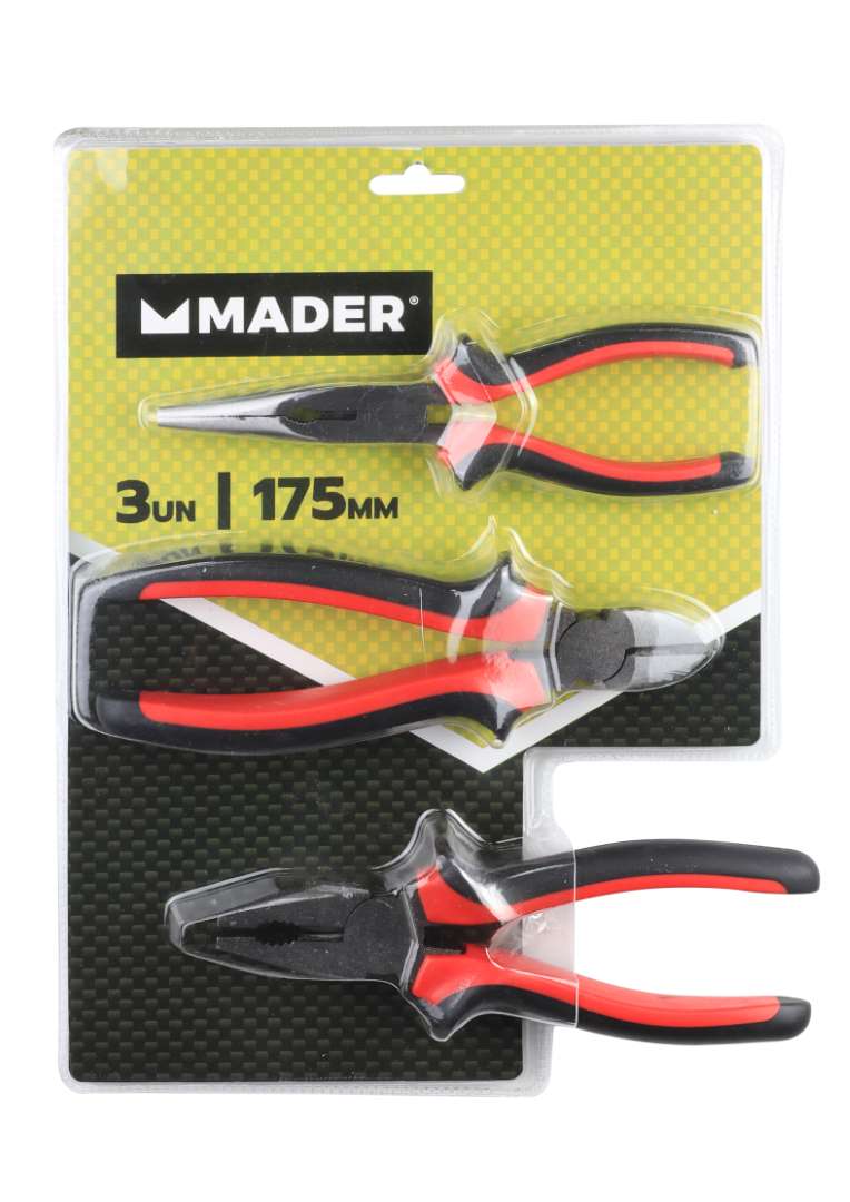 Pliers, Kit 3un, 175mm - MADER®