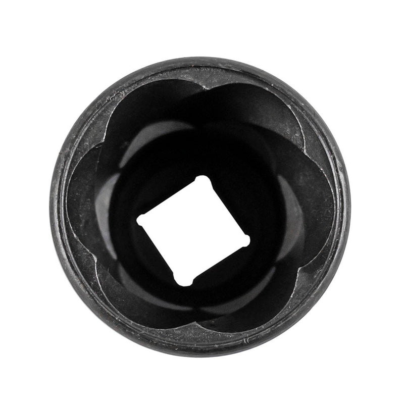 JBM (52153) Juego de 6 extractores de tuercas antirrobo de rueda de 1/2" con llave de vaso giratoria