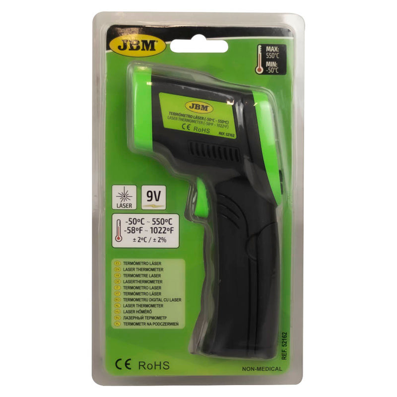 Termómetro láser JBM (52162) -50 °C a 550 °C