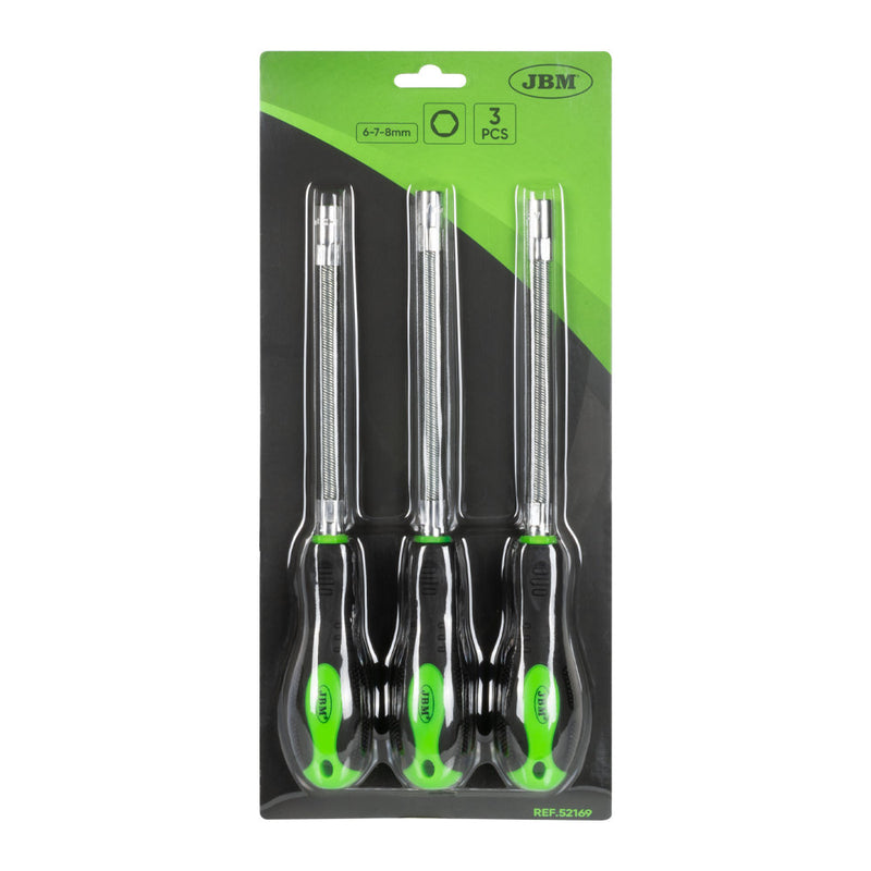 Juego de 3 destornilladores flexibles JBM (52169)