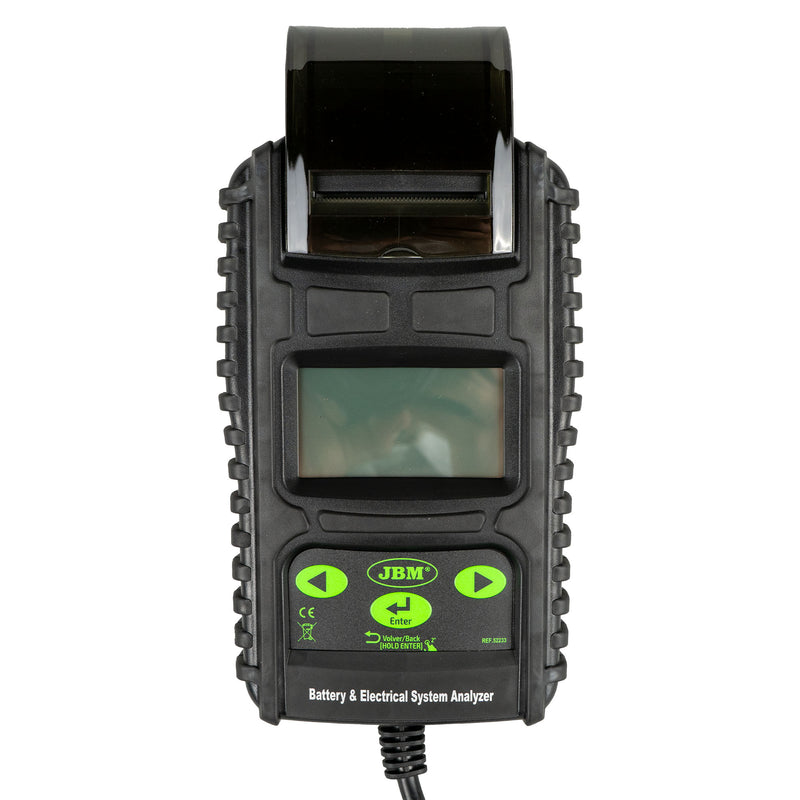 Testador de baterias digital JBM (52233) com impressora