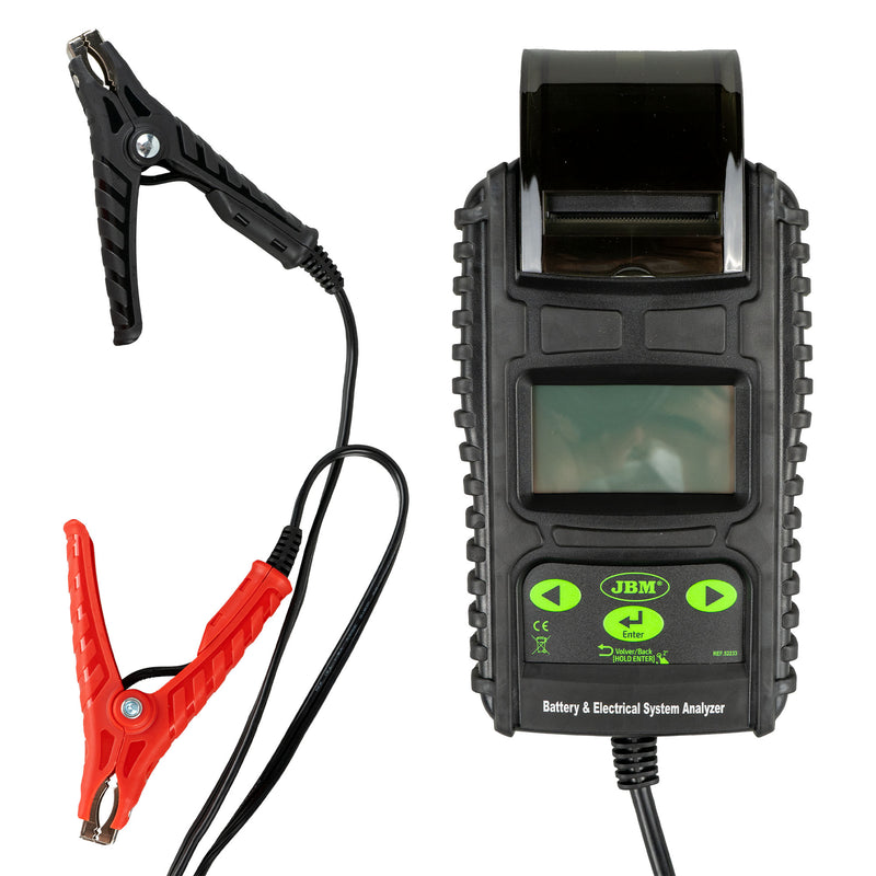 Testador de baterias digital JBM (52233) com impressora
