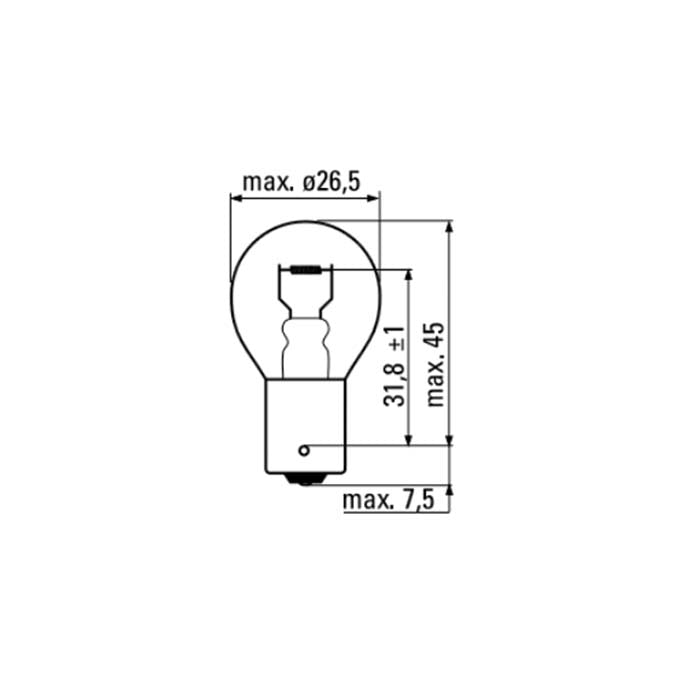 JBM (52366) Lamp Obn 12V 21W BA15s